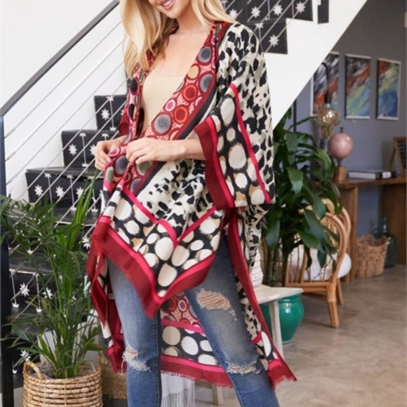Multi Print kimono - Picture 7 of 10